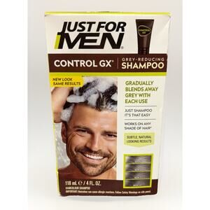 Just For Men Control GX Grey-Reducing Shampoo 4 oz NEW Cosmetic Box Wear